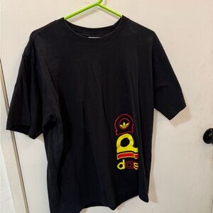 Adidas Black Tee with Bold Logo